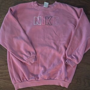 Nike Pink Crewneck Sweatshirt